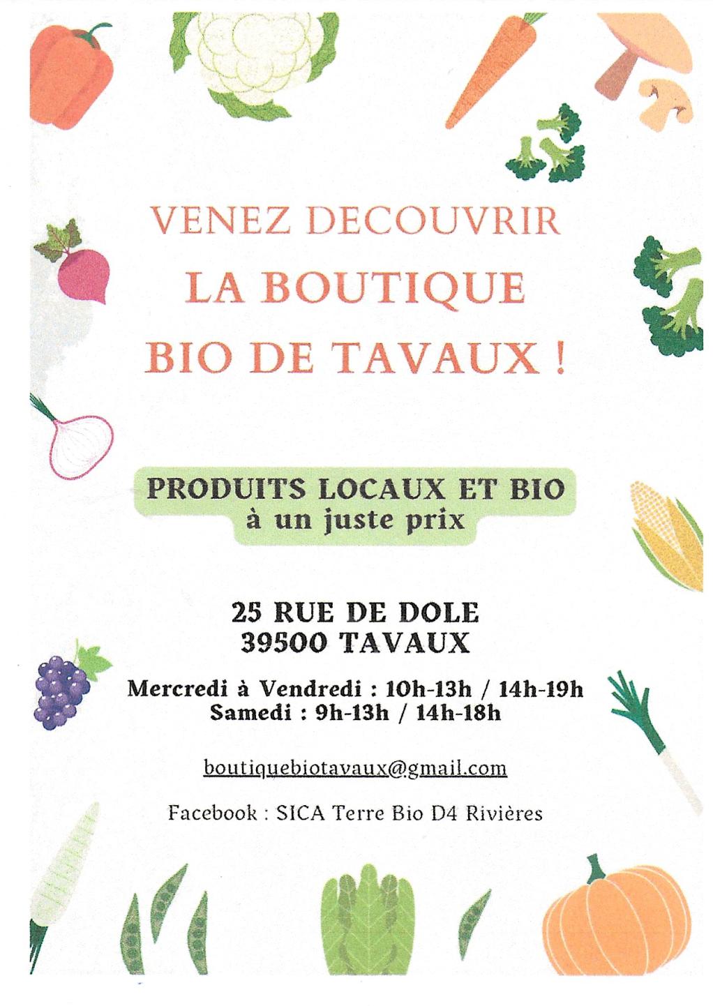 Boutique Bio de Tavaux